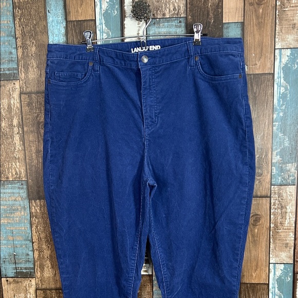 Lands' End tall Blue Corduroy Trousers - Picture 3 of 12